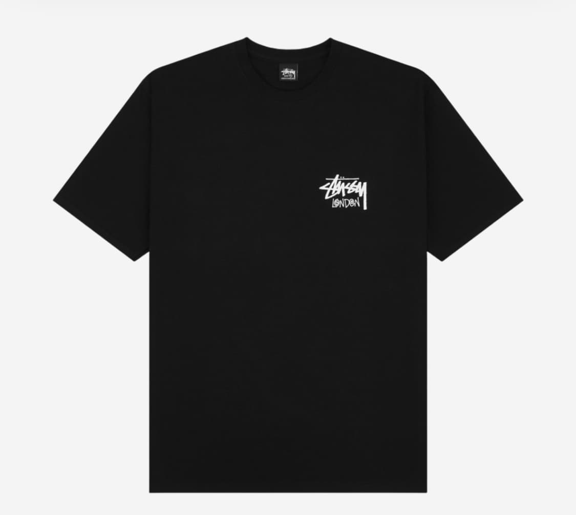 L) 스투시 스탁 챕터 런던 반팔 티셔츠 블랙 새제품 Stussy Lon 상품이미지2
