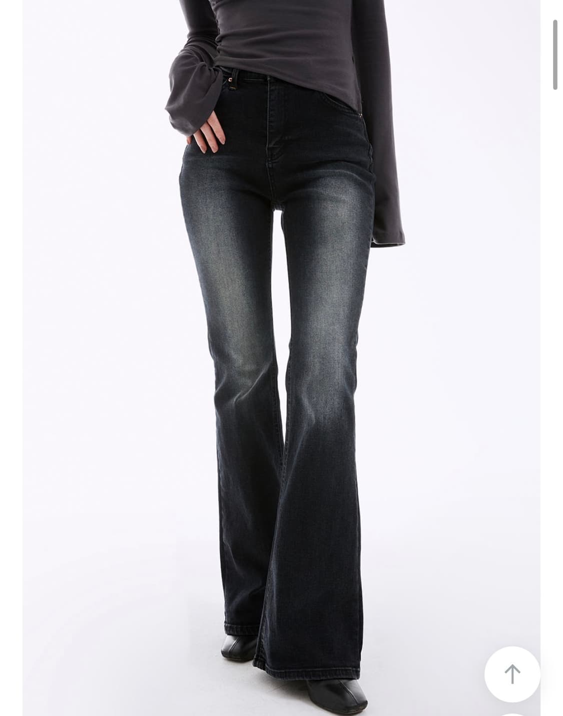 네비 시케이 슬림 부츠컷 데님팬츠/ L사이즈 상품이미지1