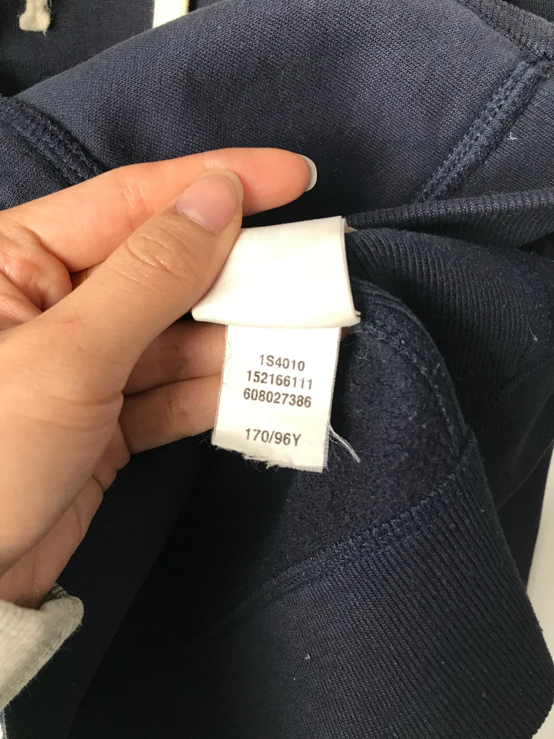 아베크롬비 y2k 와투케 네이비 딱붙 후드집업 상품이미지5