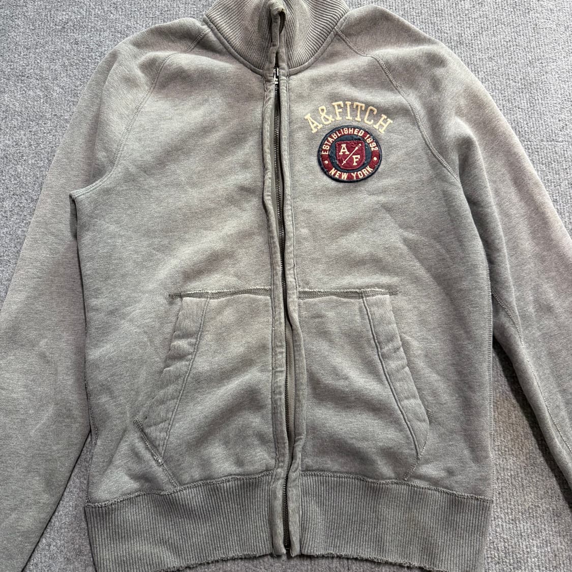 아베크롬비 그레이 집업 M 상품이미지2