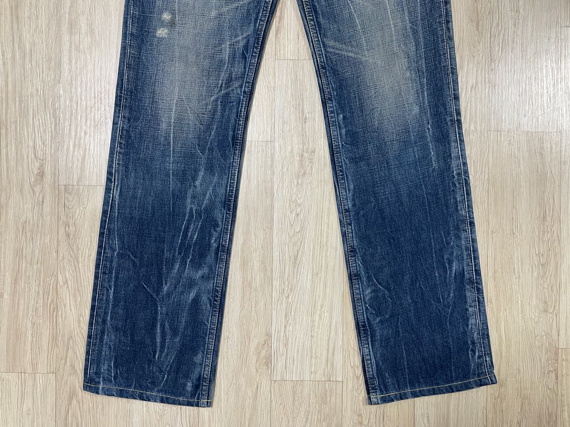 30) 00s 리바이스 재팬 502 일자핏 번개워싱 청바지(LVC&RRL 상품이미지7