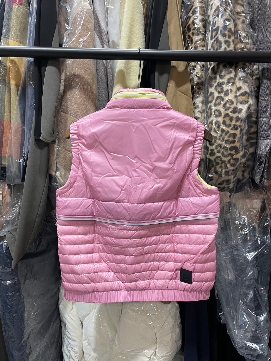 (정품/새상품) MONCLER 몽클레어 여성 옐로우 핑크 조끼 베스트 상품이미지2