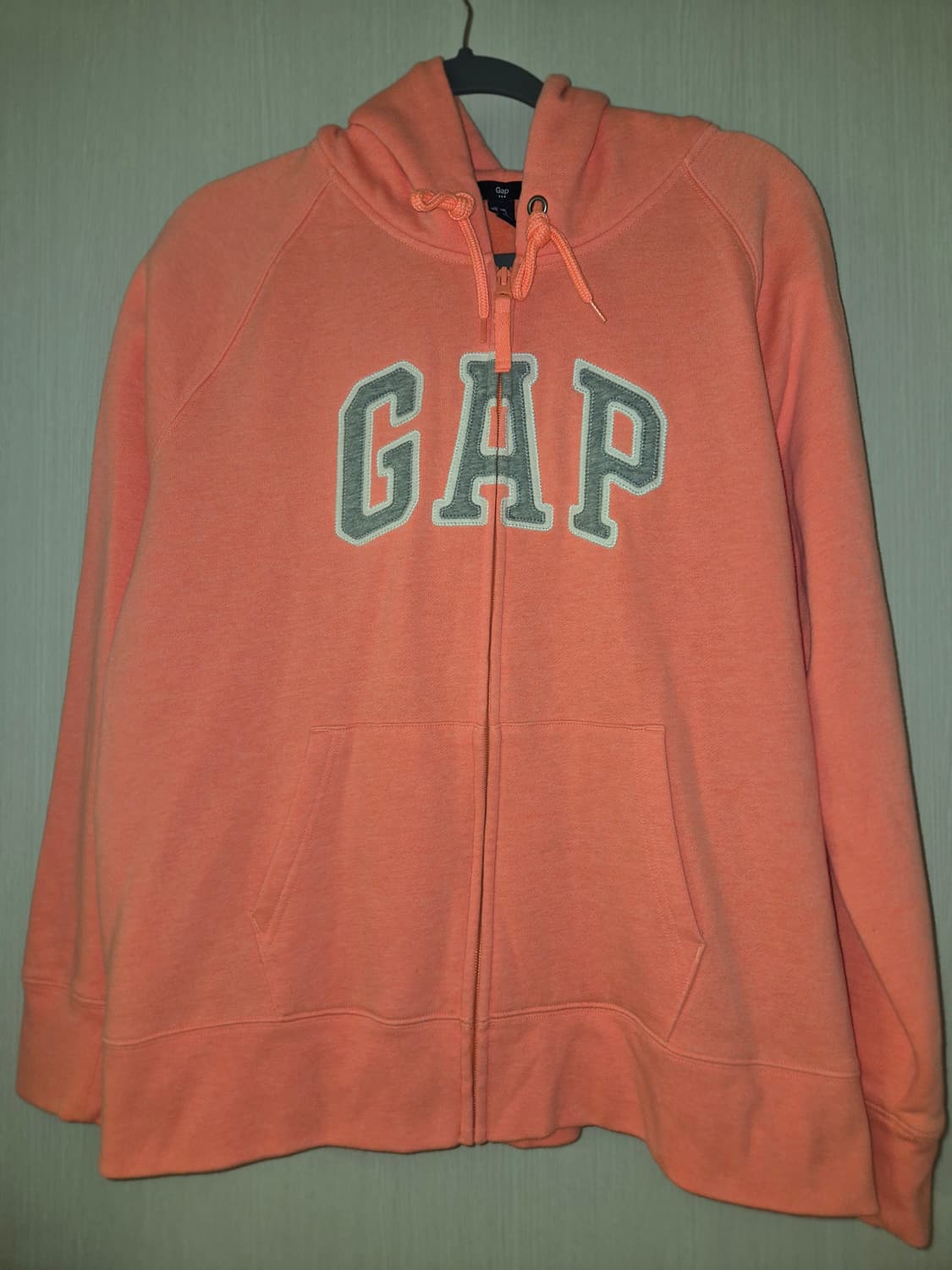 GAP 핑크빛 오렌지 후드집업 XXL 상품이미지5