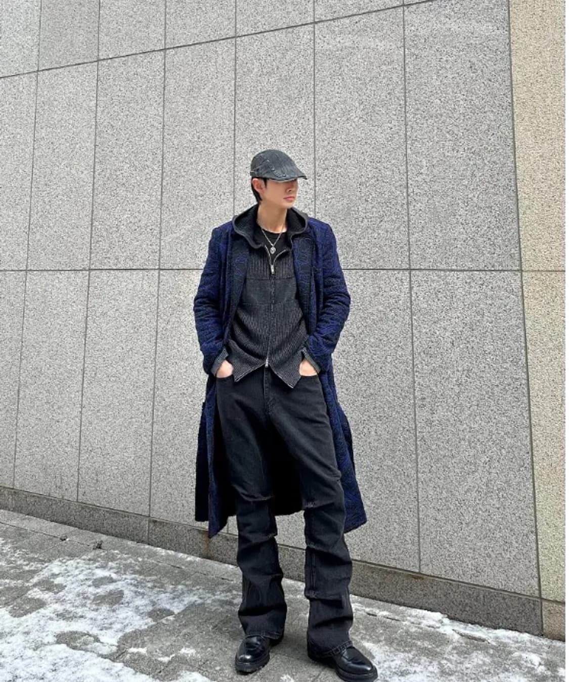 슬로우애시드 얼터네이트 턱 플레어 데님 팬츠 M 상품이미지6