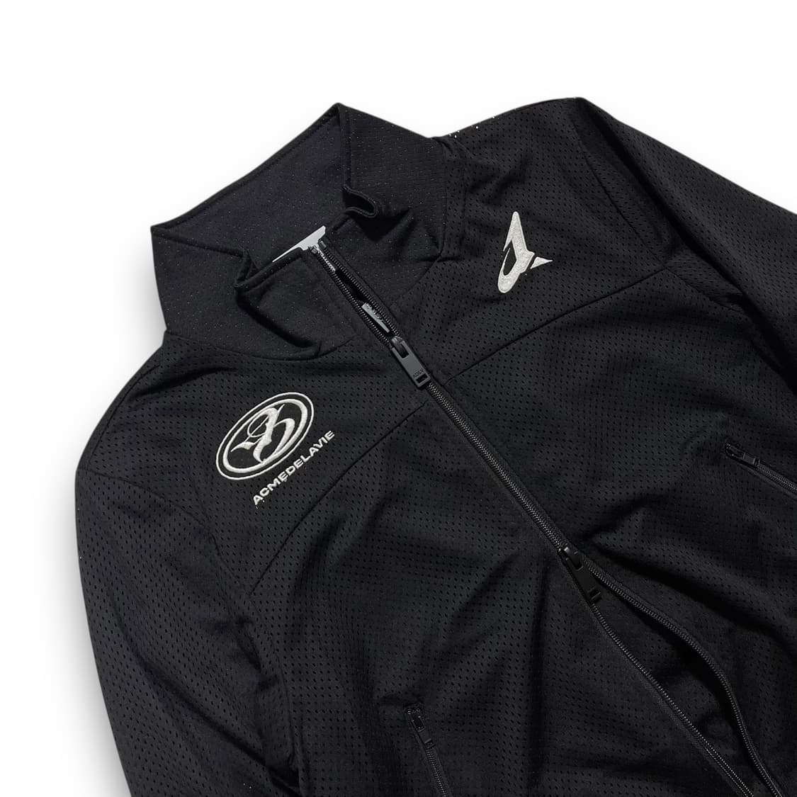 아크메드라비 딥 다크 니들워크 메쉬 크롭탑 져지 상품이미지2