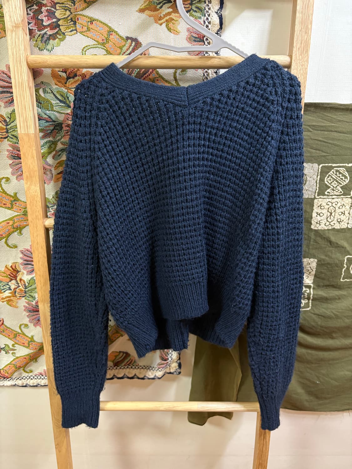 모리 하구미 네이비 니트 가디건  상품이미지3