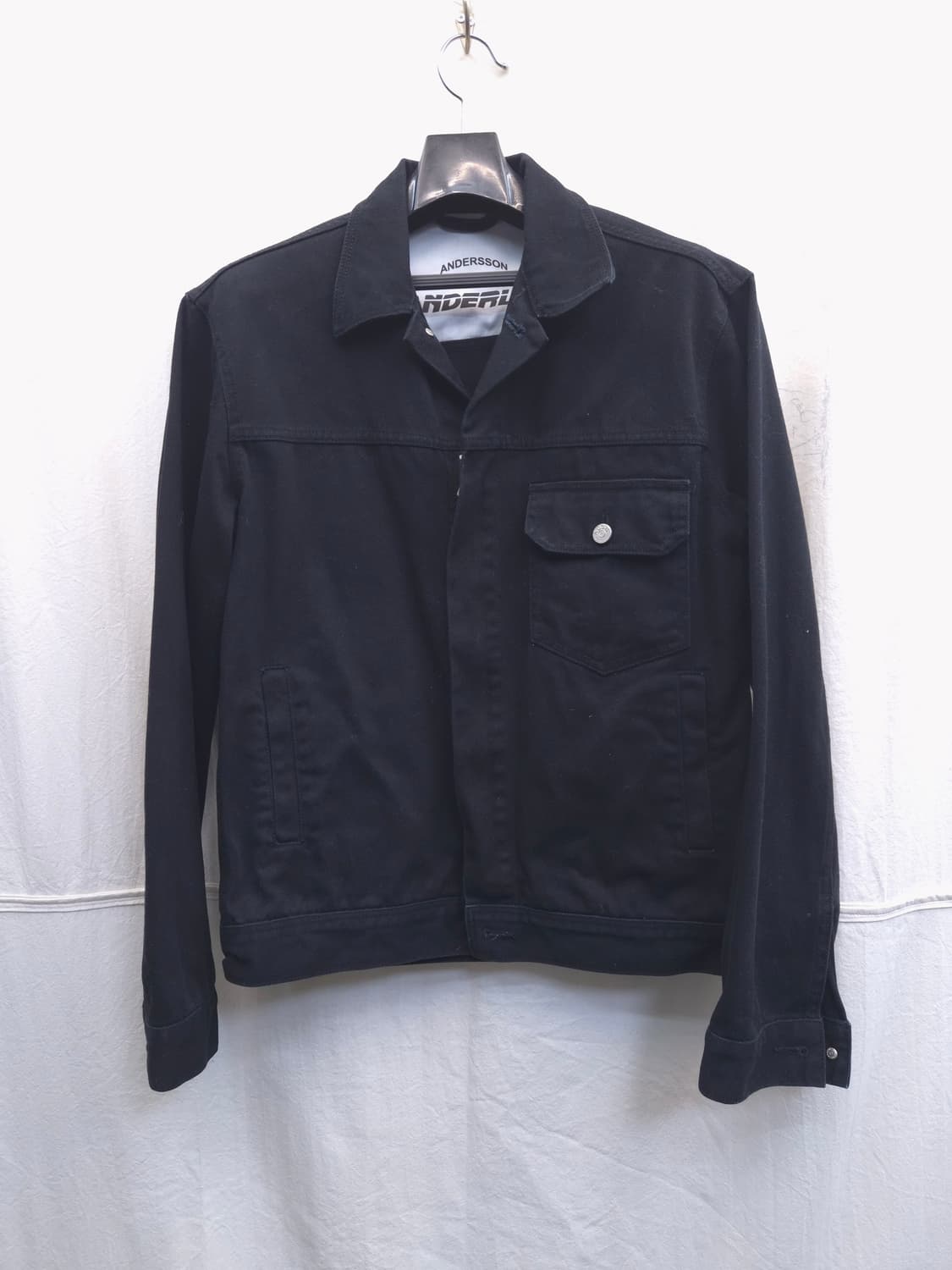 앤더슨벨 블랙 데님 트러커 자켓 M 상품이미지1