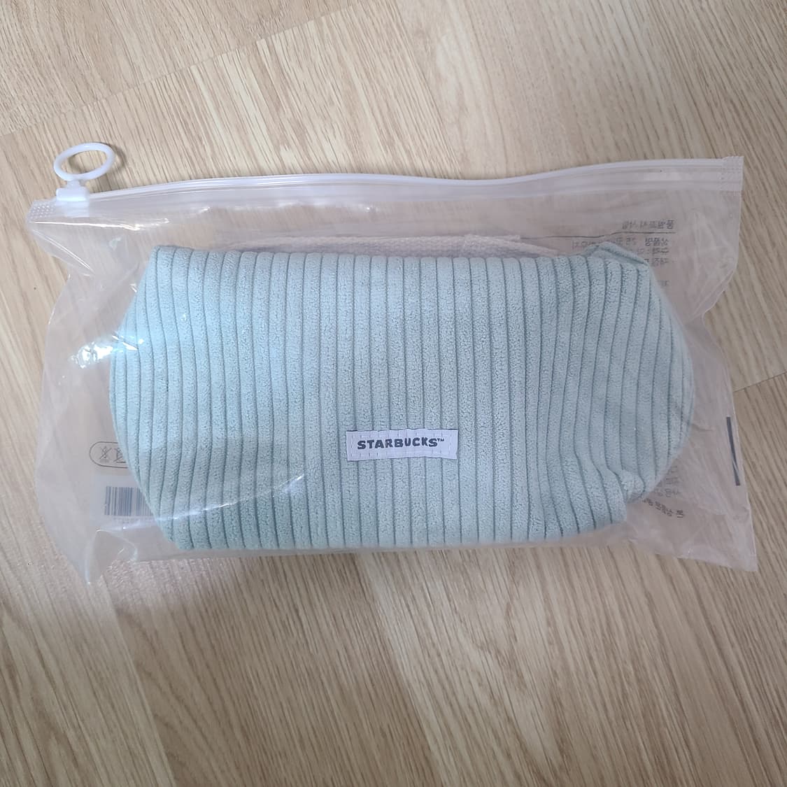 (새상품) 스타벅스 코듀로이 파우치 민트 상품이미지2