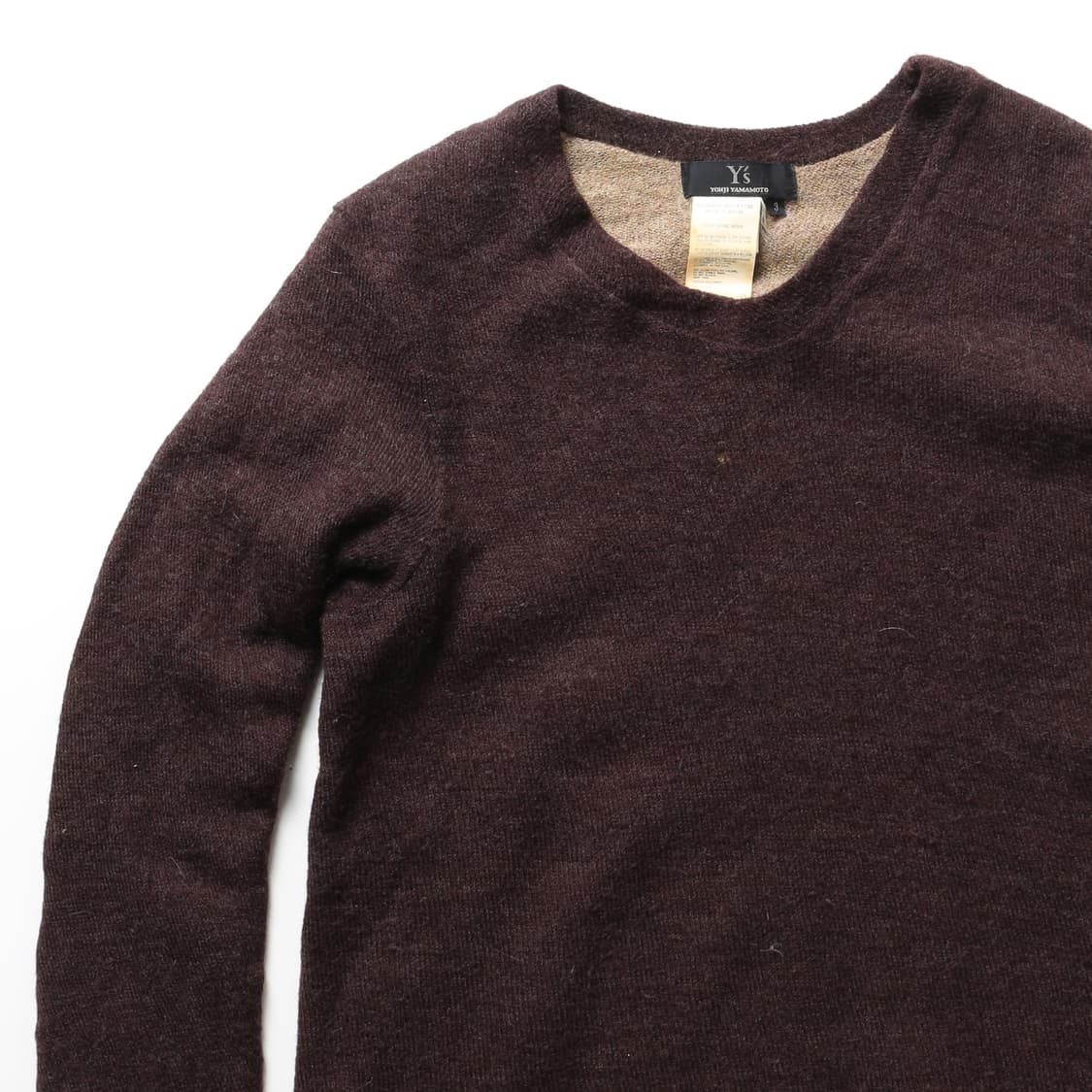 요지야마모토 레이어드 울 니트   상품이미지2