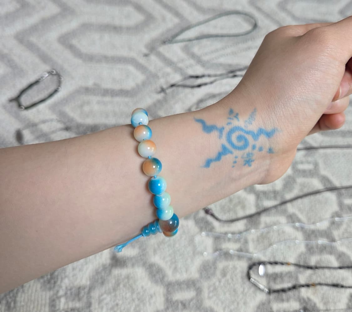 빈티지 그라데이션 원석 팔찌 상품이미지1