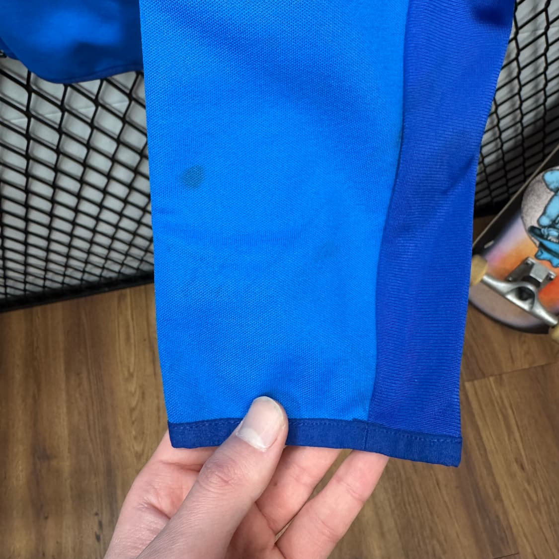 아디다스 오리지널 빈티지 트랙자켓 전면 배색 로고 포인트 블루 상품이미지9