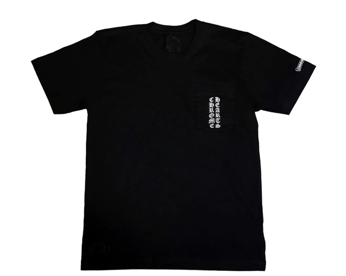 크롬하츠 스크롤 로고 티셔츠 블랙 - 오사카 한정.XL 상품이미지1