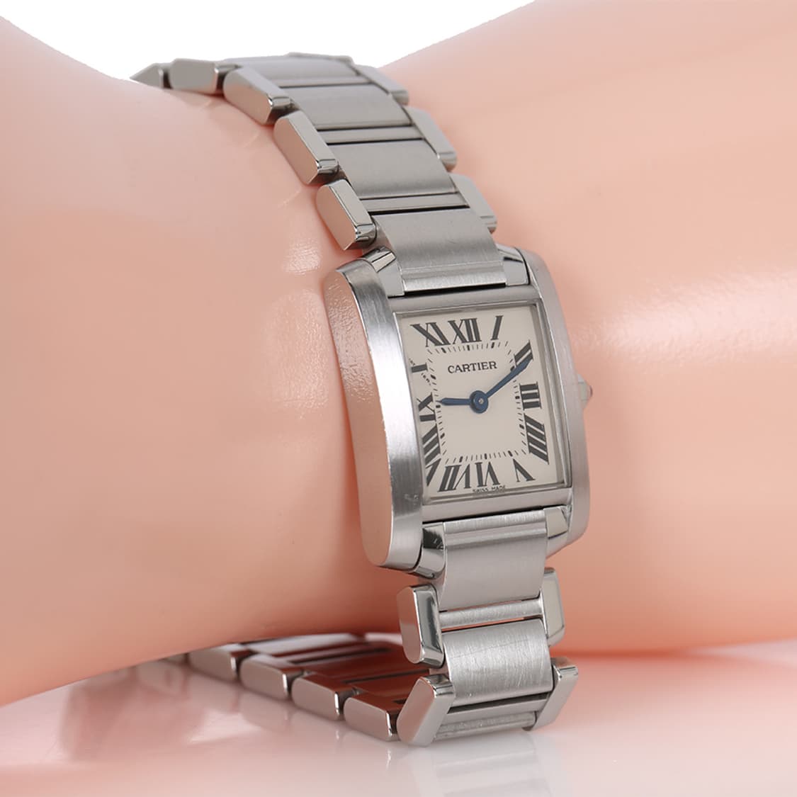 까르띠에 탱크 프랑세즈 시계 스틸 워치 스몰 2384 W51008Q3 상품이미지8