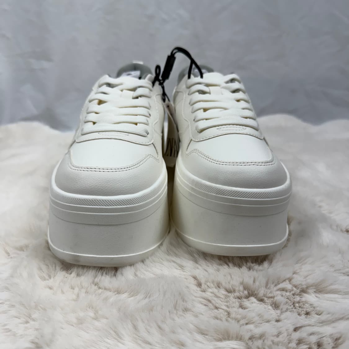 240) 자라 플랫폼 슈즈 화이트 상품이미지3