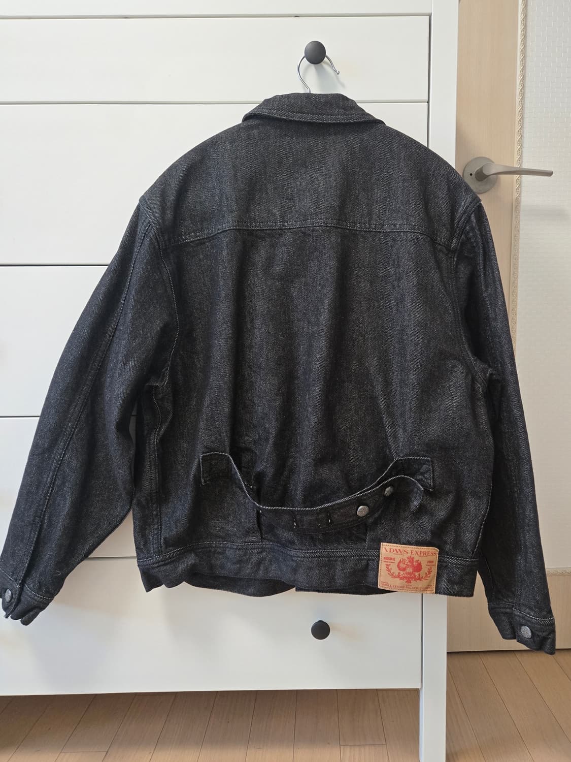 Bolly Raw Denim Jacket Black 상품이미지6