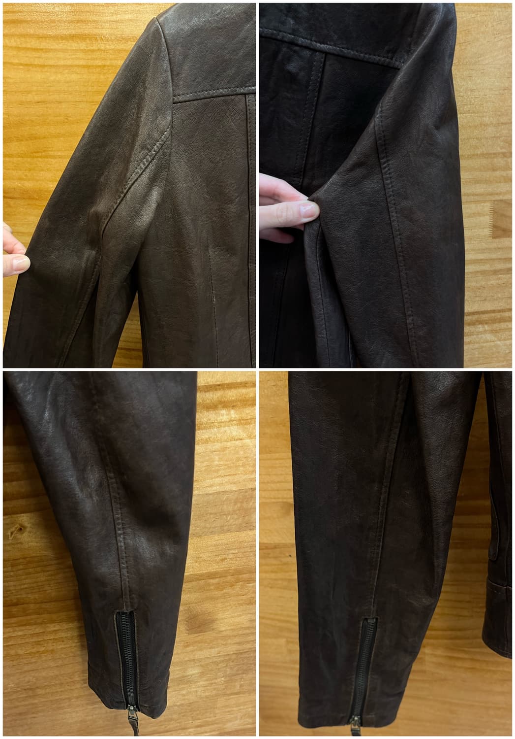 빈티지 양가죽 자켓 브라운 55 #csz3955 상품이미지9