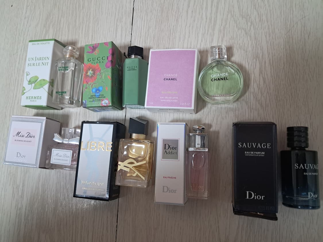 미니어처 향수 세트(샤넬/구찌/디올/입생로랑/에르메스) 상품이미지2