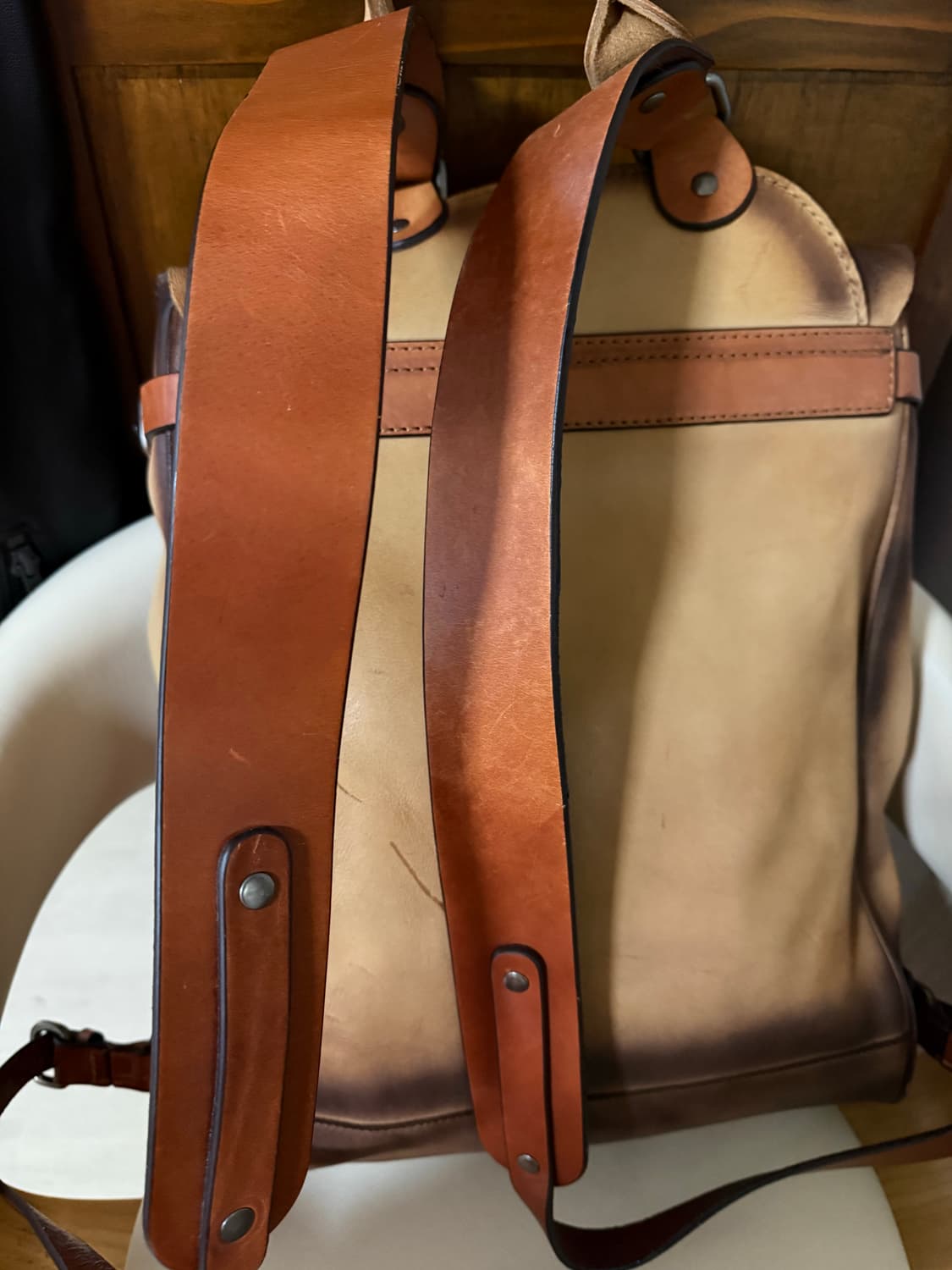 남자말가죽수공예백팩 상품이미지3