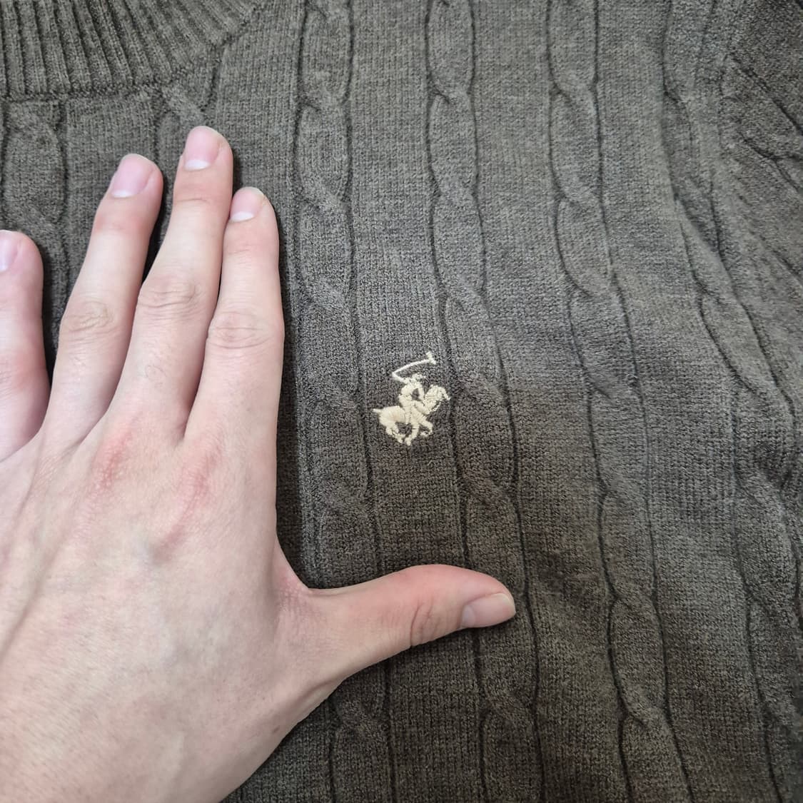 비버리힐즈폴로클럽 스몰포니 모직 꽈배기 니트 상품이미지4