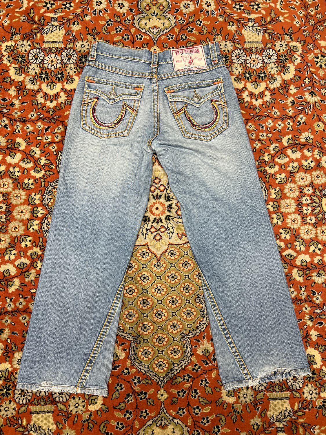 [32] 트루릴리전 조이 슈퍼 T 부츠컷 데님 레인보우 상품이미지2