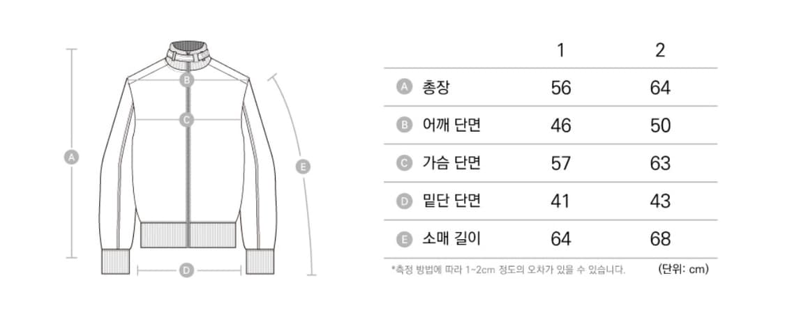아캄 하이넥 봄버 자켓 블랙 1사이즈 상품이미지4
