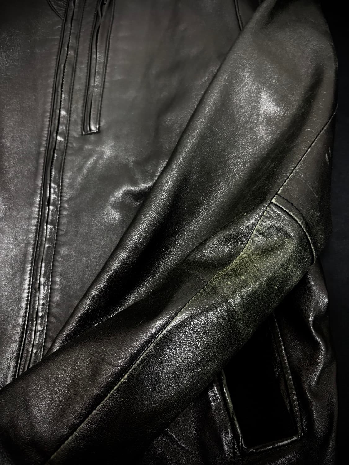 [Leather]Tate Neck Button Leather Chic J 상품이미지6