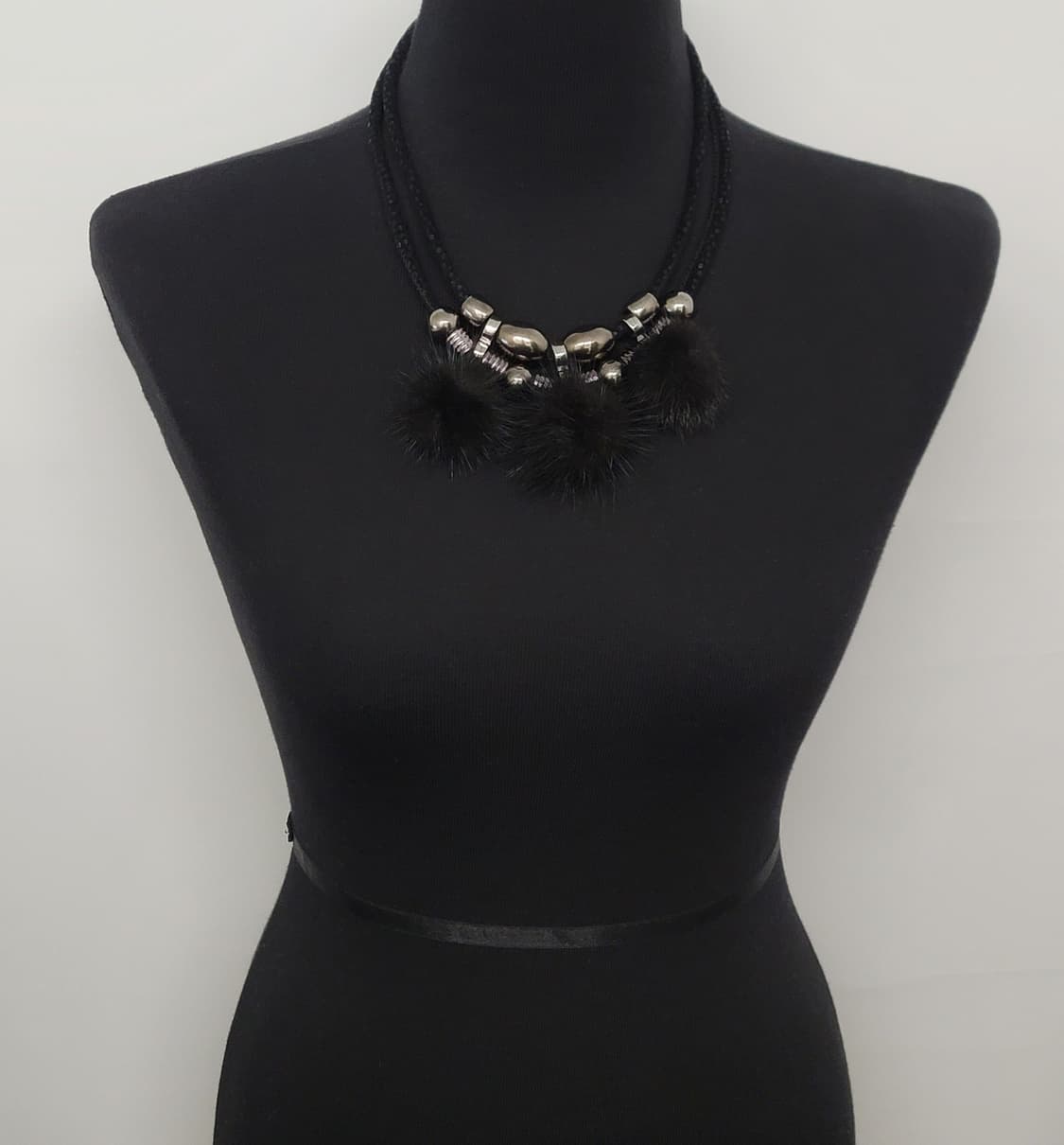 리얼밍크 빈티지목걸이 상품이미지2