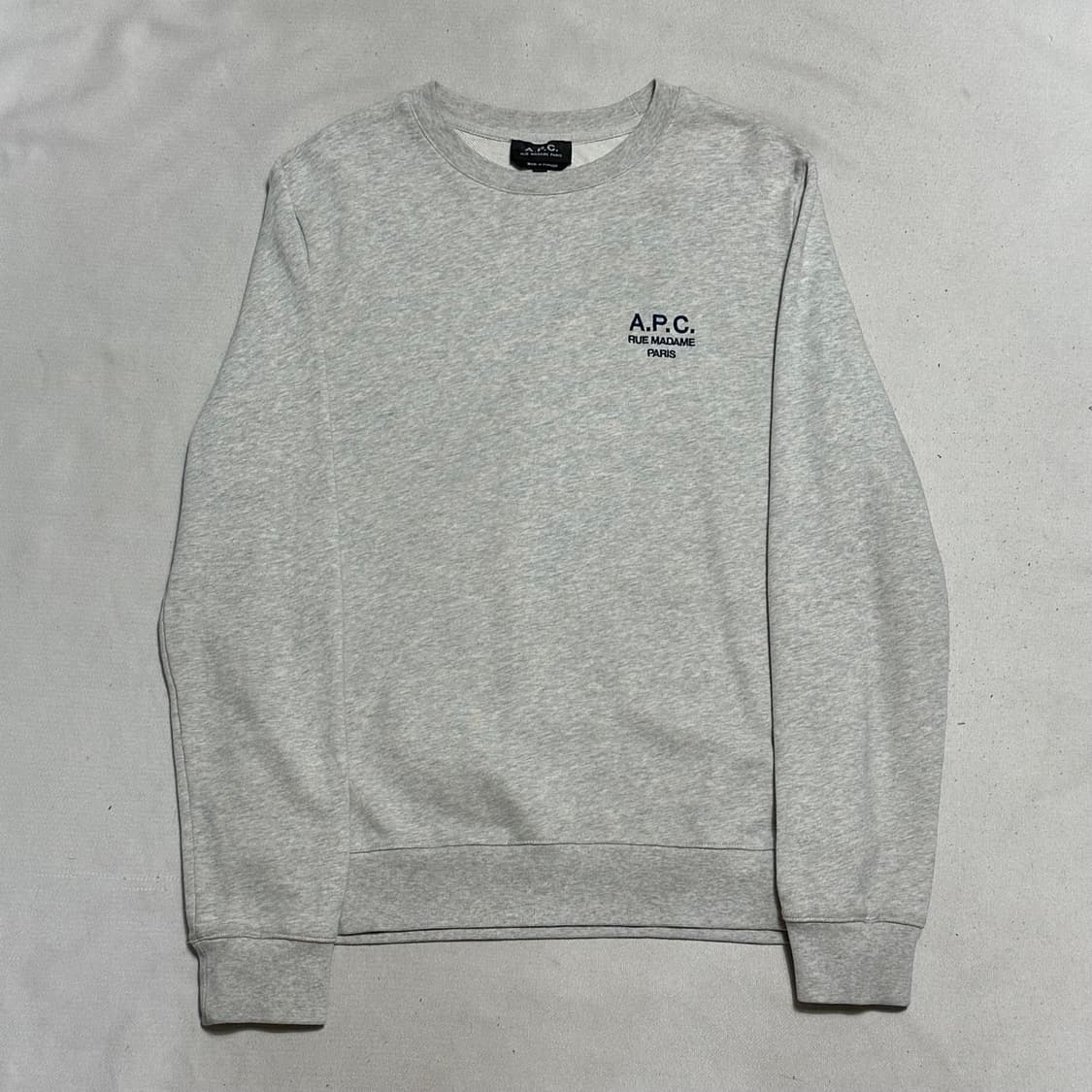 S A.P.C 라이더 로고 라이트 그레이 맨투맨 상품이미지2