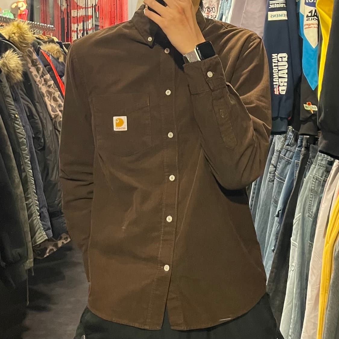 [IM] carhartt 킬하트 브라운 코듀로이 셔츠 상품이미지4