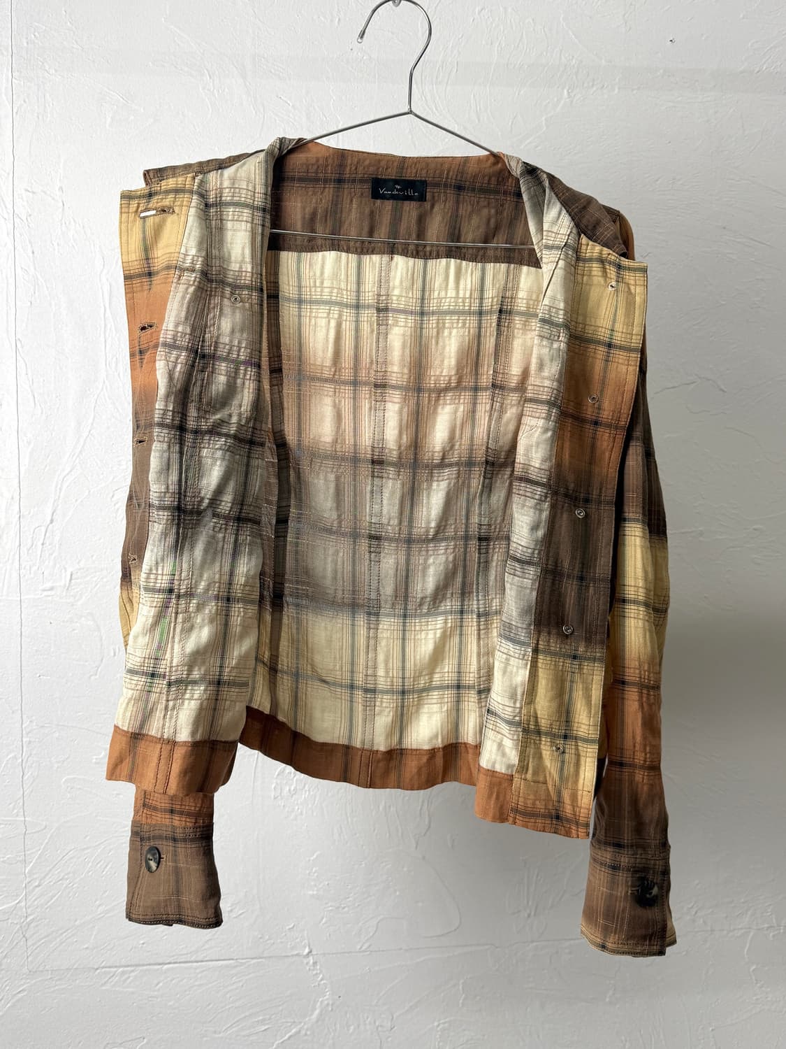 Vaudeville 체크 자켓 상품이미지3