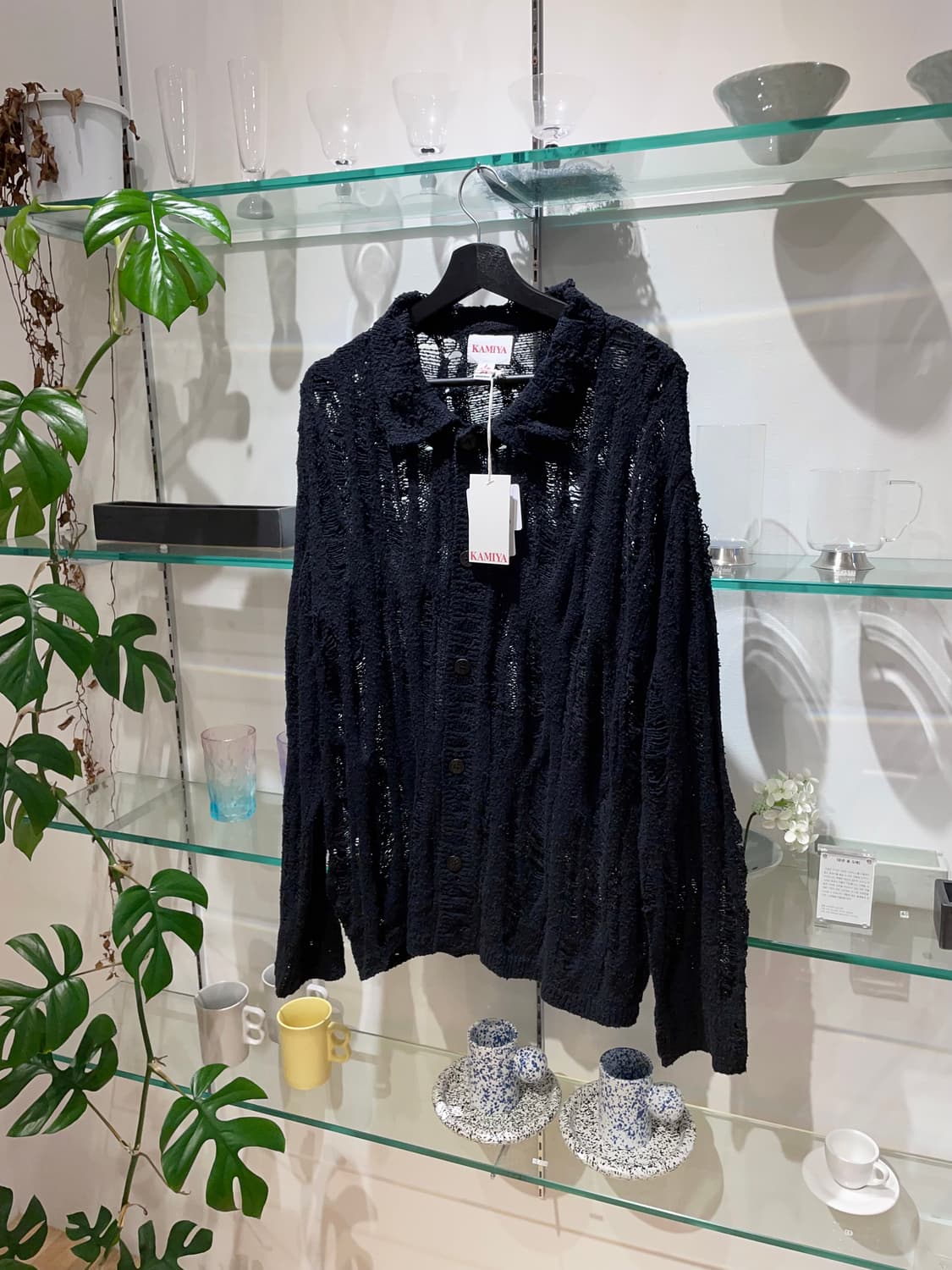 카미야 distressed knit cardigan 상품이미지4