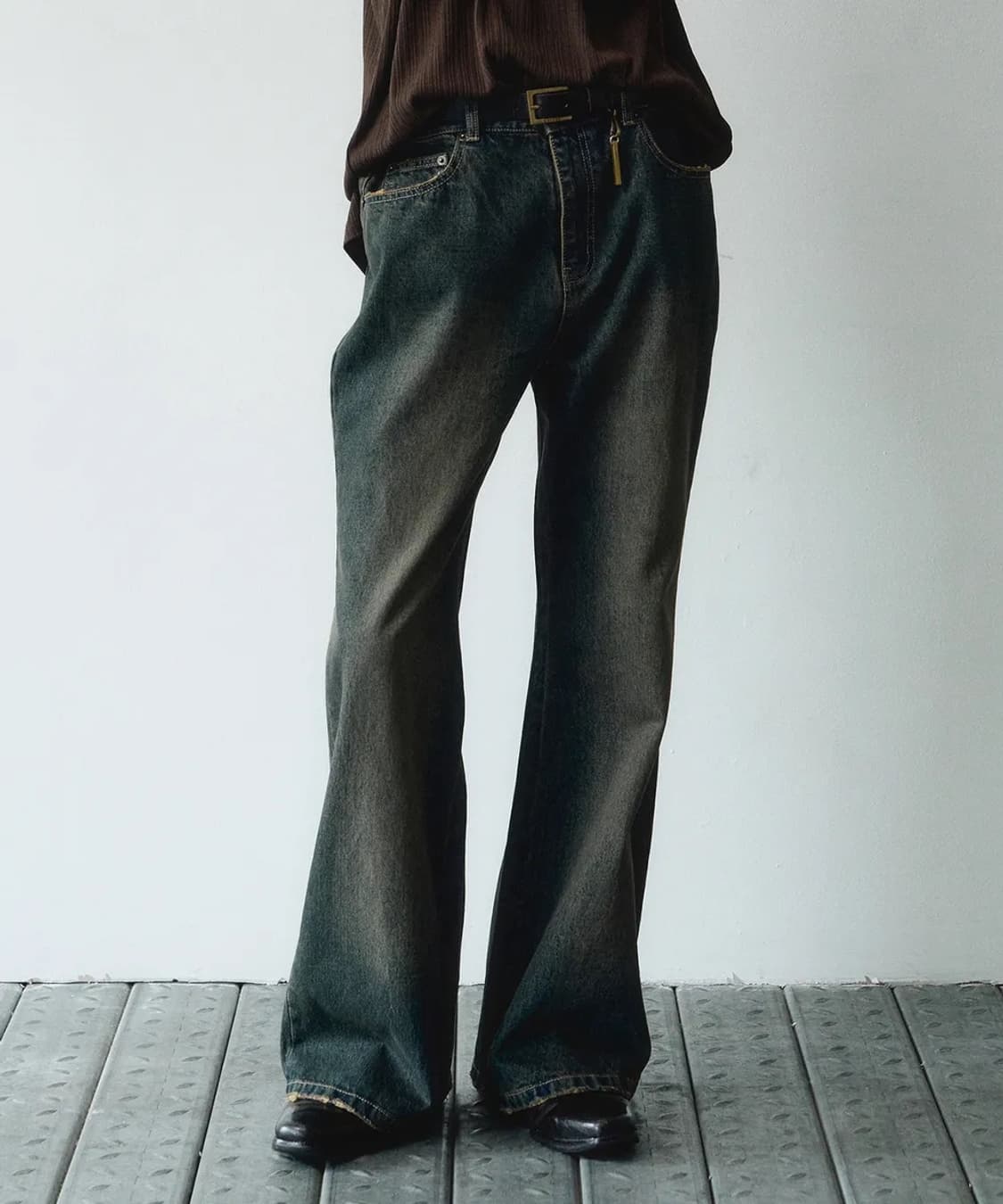 [48] 노이어 디스트로이드 플레어 데님 팬츠  상품이미지4