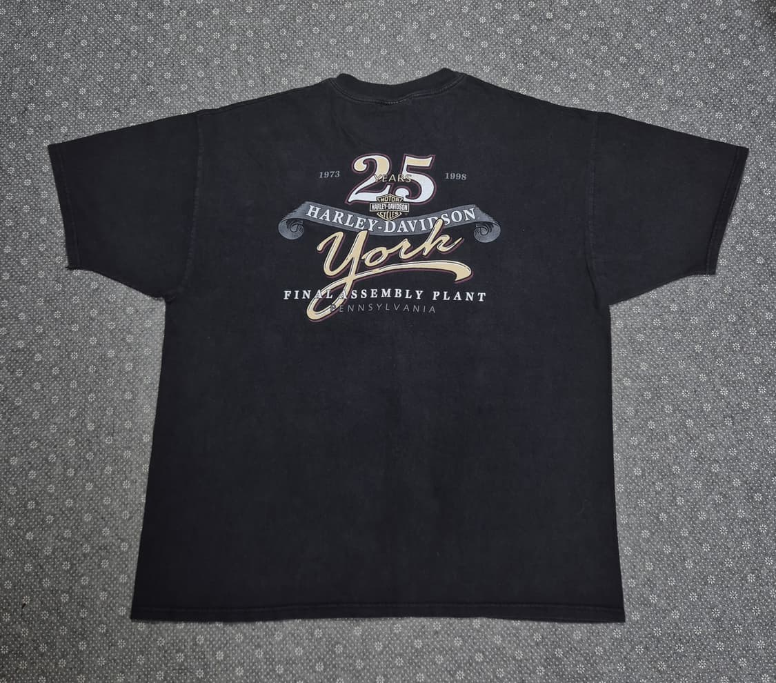 [2XL]90s US Made 할리데이비슨 요크공장 25주년-A24 상품이미지3