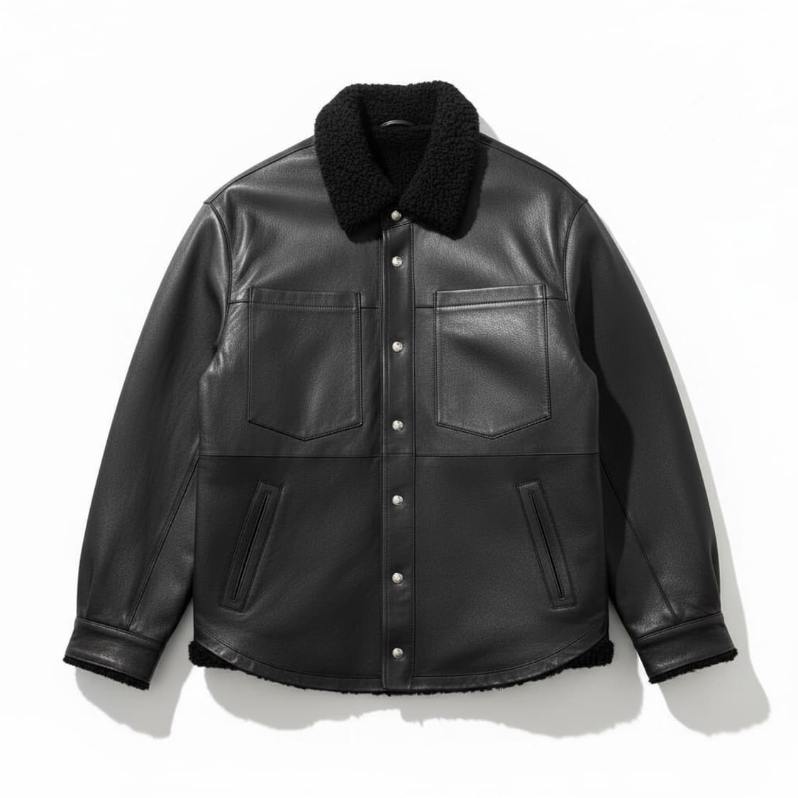 IRO MAN 22FW 리버시블 양가죽양털 레더 자켓 M 상품이미지2