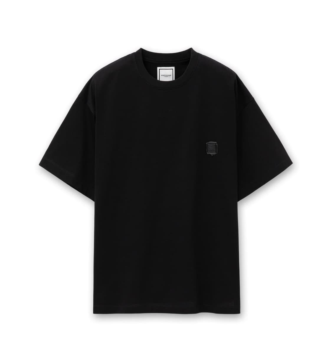 우영미 24ss 블러 티셔츠 블랙 46 상품이미지2