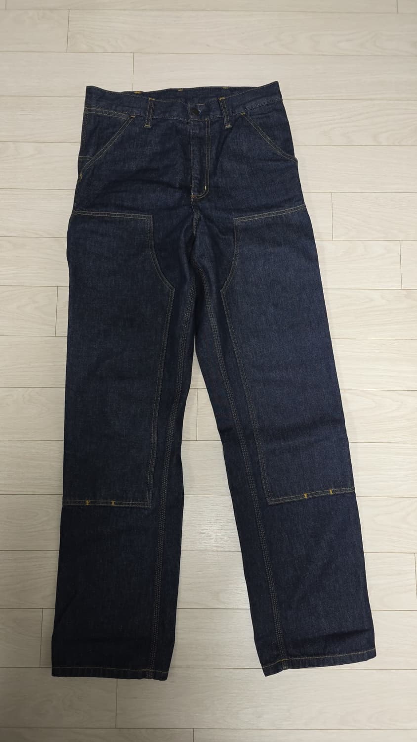 칼하트 더블니 BLUE RINSED 28x32 판매  상품이미지4