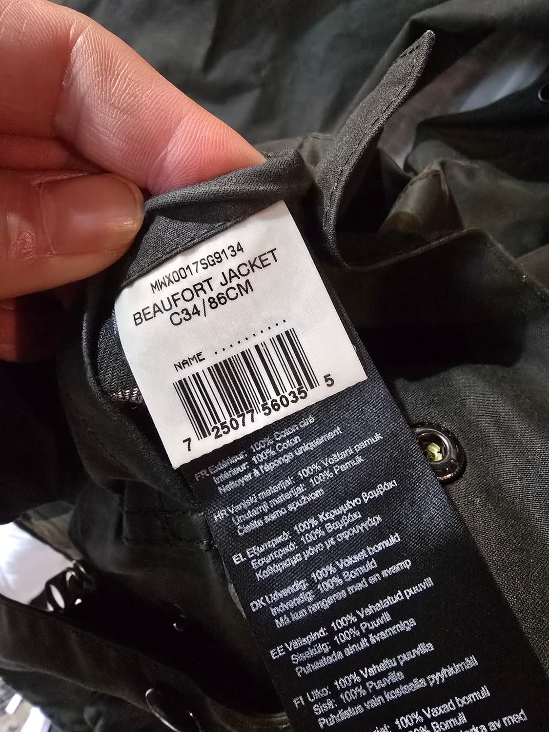 바버 뷰포트 자켓 올리브 상품이미지6