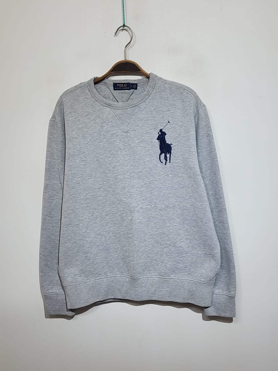 (M) 랄프로렌 폴로 맨투맨 그레이 빅포니 기모 스웨트  상품이미지1