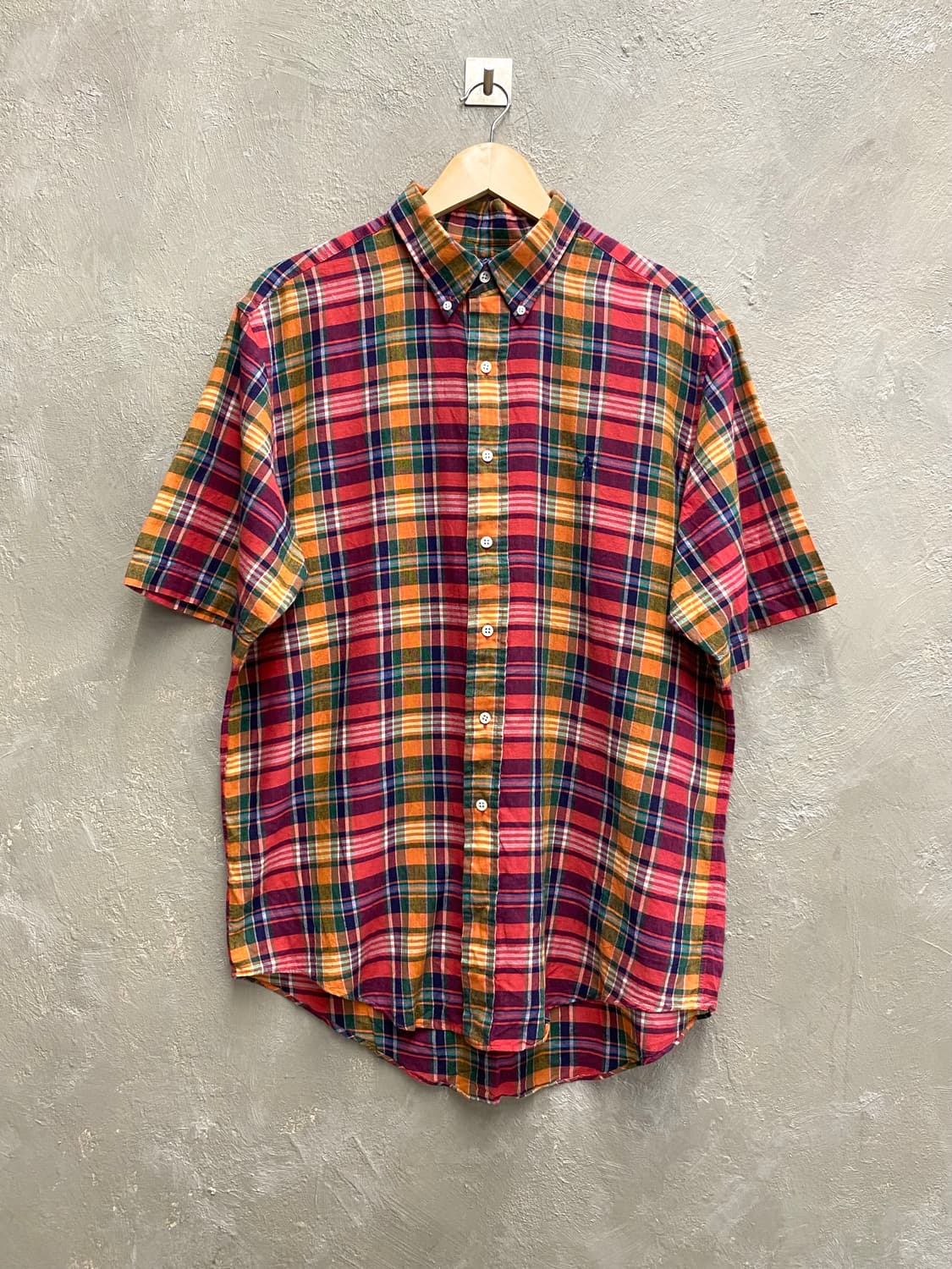 [100] Polo Ralph Lauren 폴로 반팔 체크셔츠 상품이미지1
