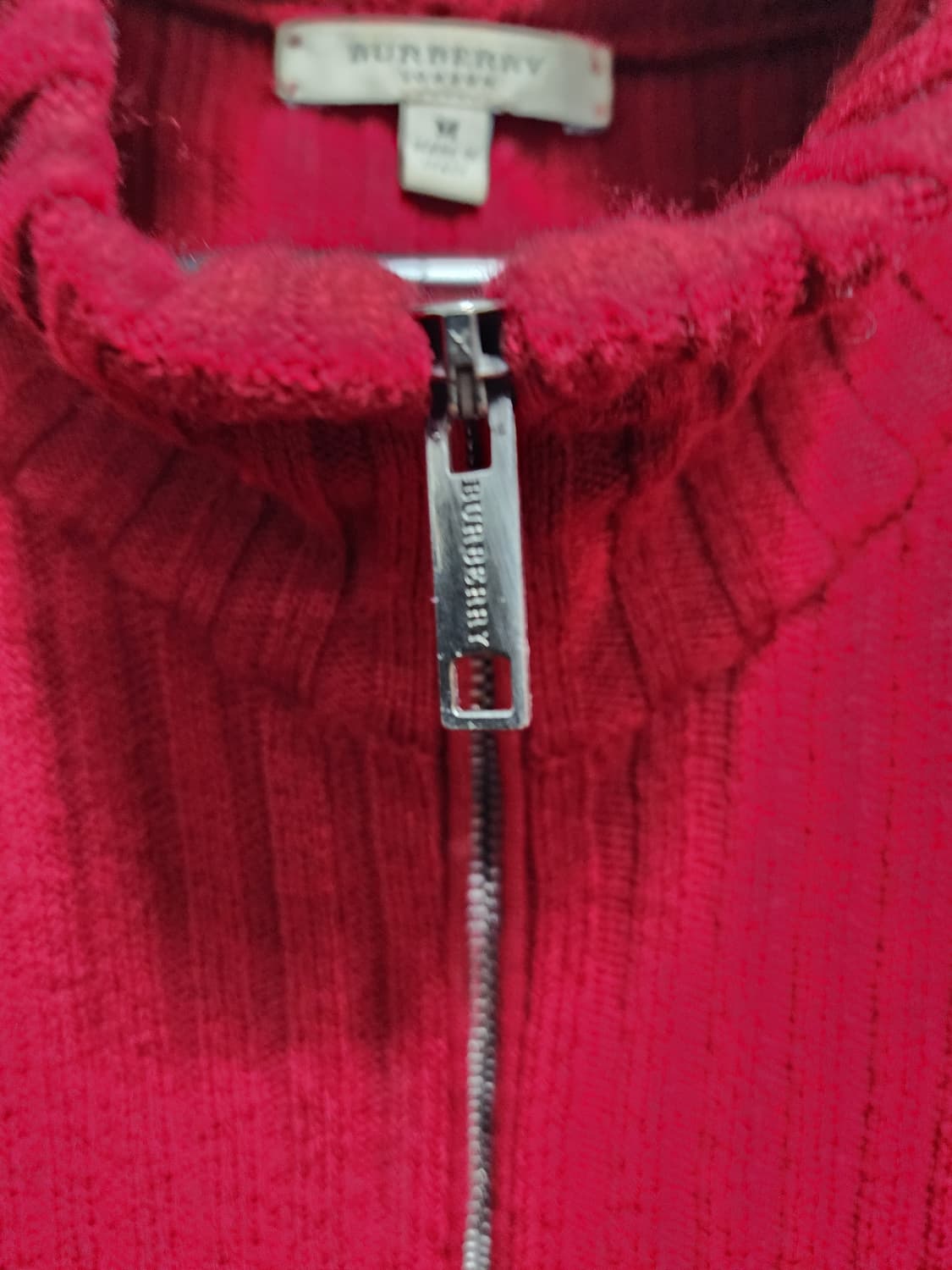 버버리 이태리 니트 집업 가디건 상품이미지3