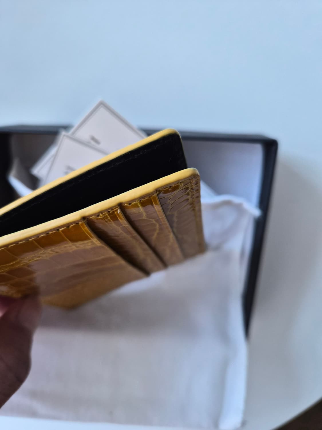 리얼악어가죽 카드지갑 새상품 상품이미지3