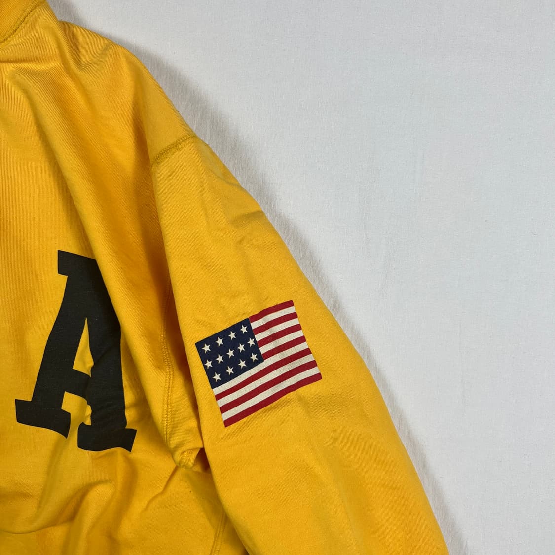 90‘s 폴로랄프로렌 polp usa 성조기 스웻 하프집업 상품이미지3