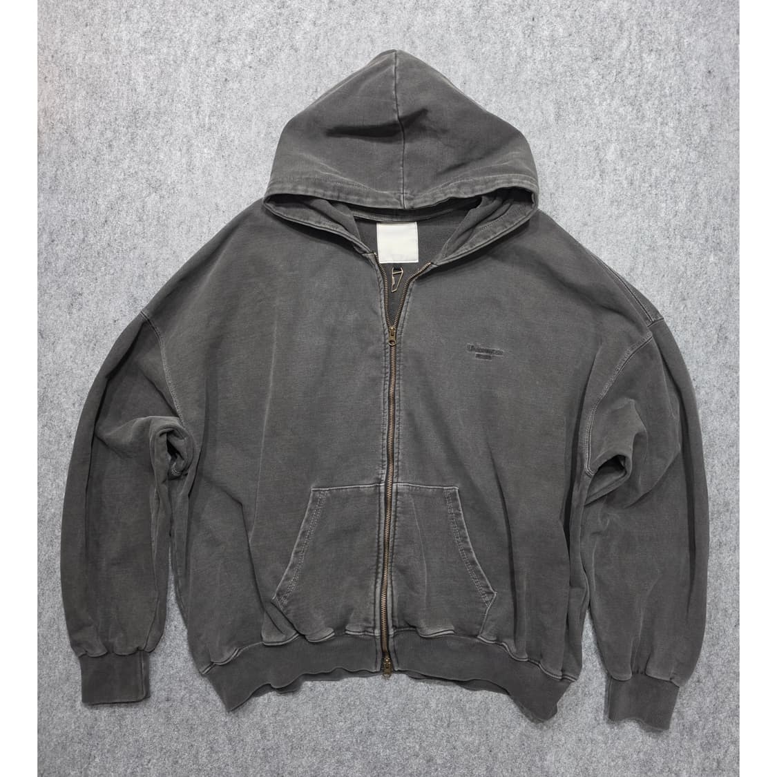 언더마이카 피그먼트 투웨이 오버핏 후드집업 1사이즈 상품이미지1