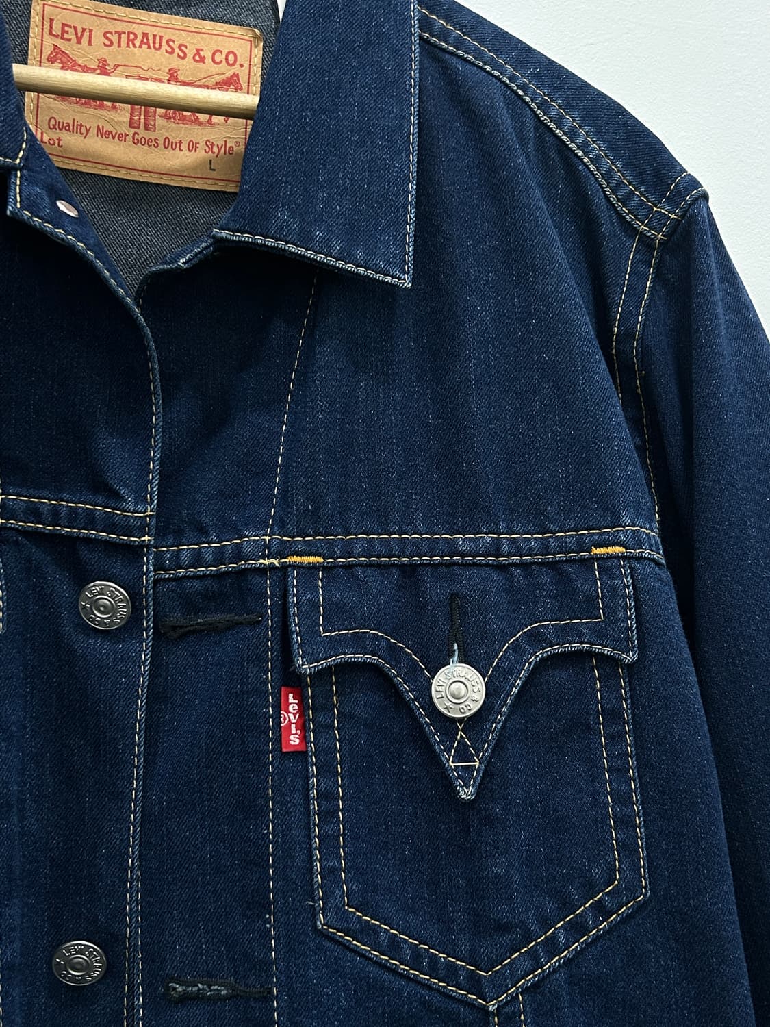 리바이스 아이코닉 타입원 데님 트러커 자켓 L 상품이미지2