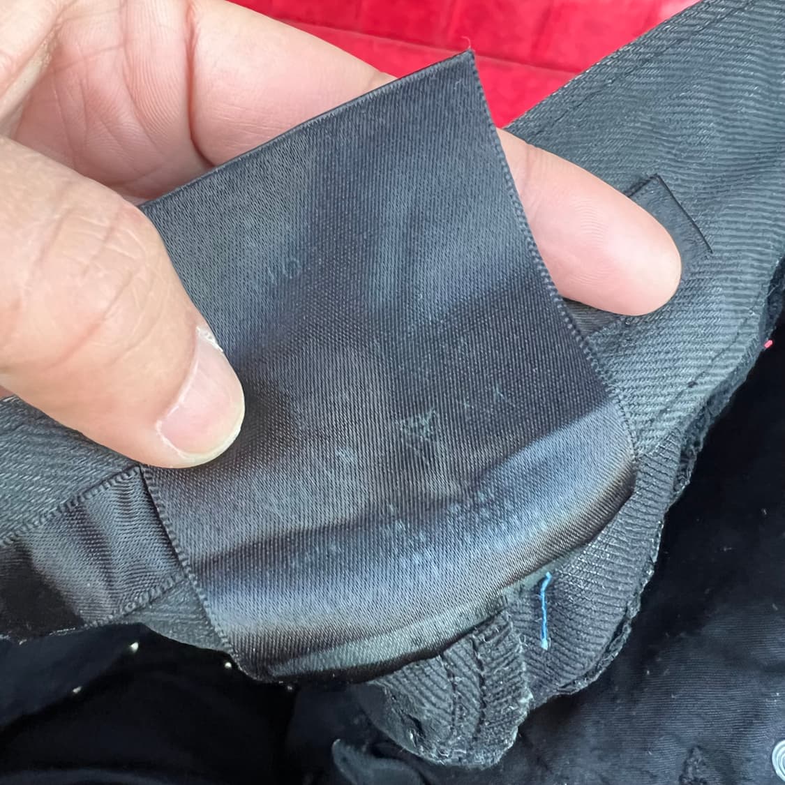 Lovelessism 지퍼 본디지 블랙 코티드 진 상품이미지9