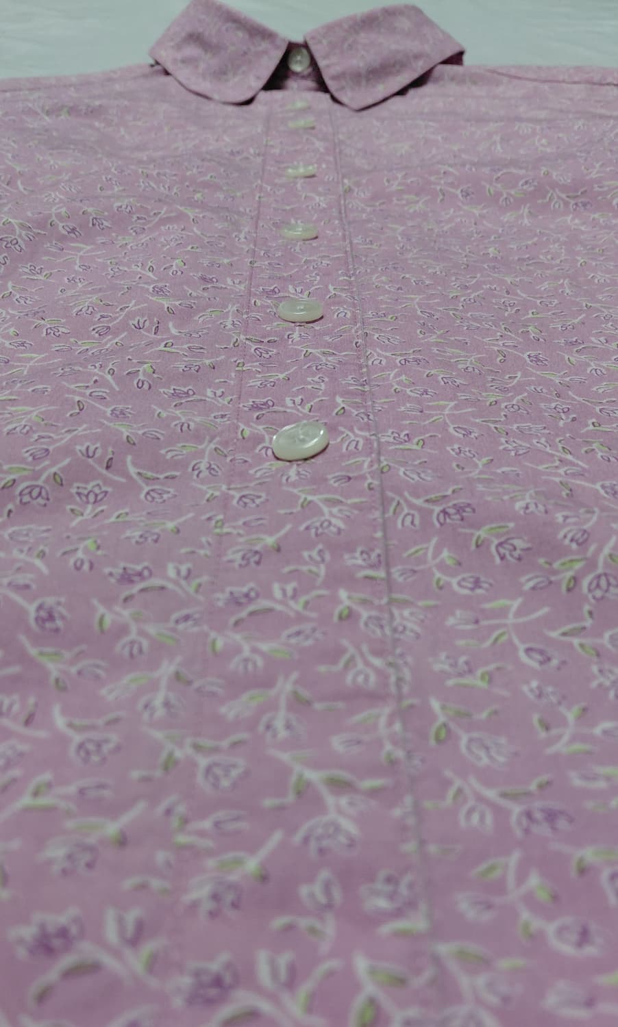 [XS] 엘엘빈(L.L.Bean) 빈티지 플로럴 코튼 셔츠 - 핑크 상품이미지9