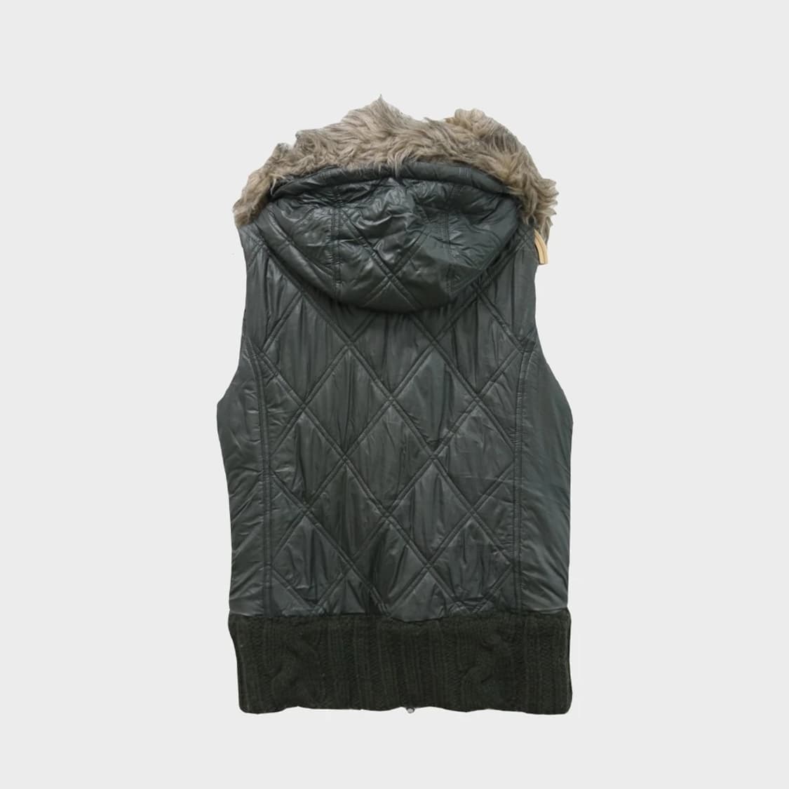 RAPUA 카키 울 니트 혼방 패딩 베스트 61065 상품이미지2