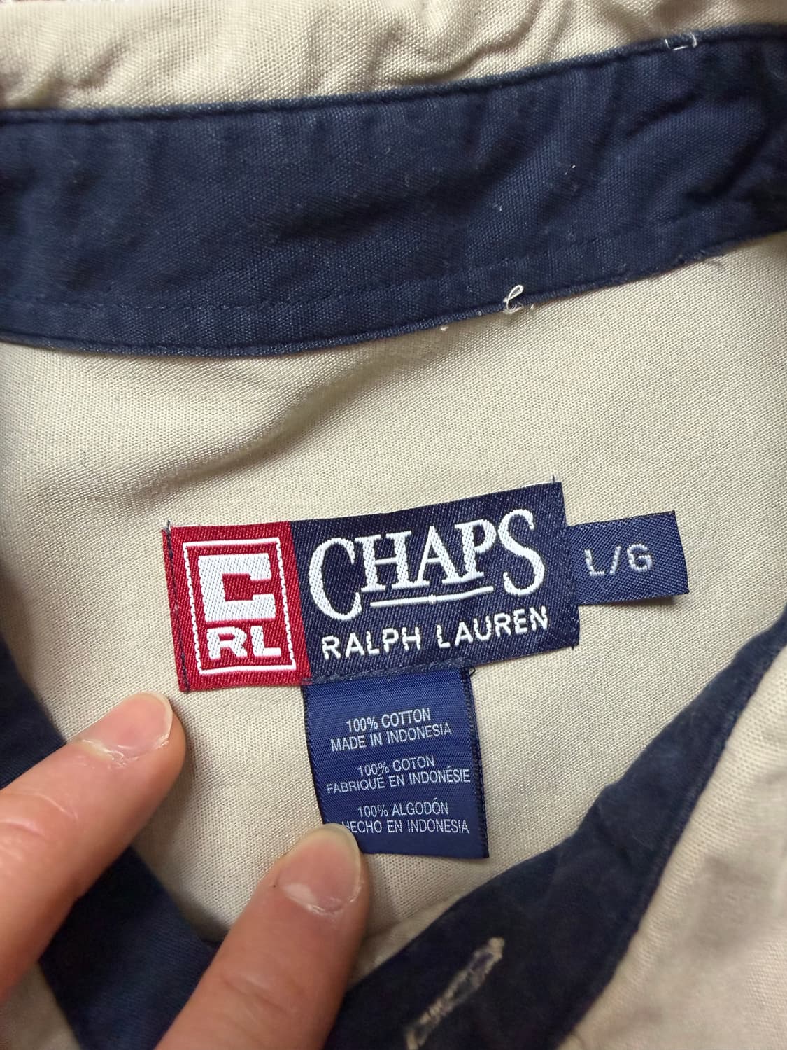 폴로챕스랄프로렌 옥스포드셔츠 베이지 상품이미지5