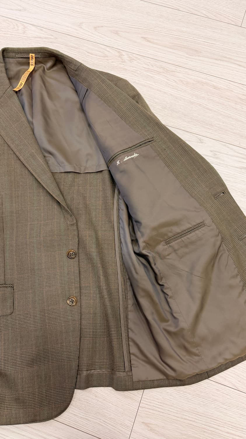 [택포] 제이프레스 글렌 체크 브라운 자켓 상품이미지6