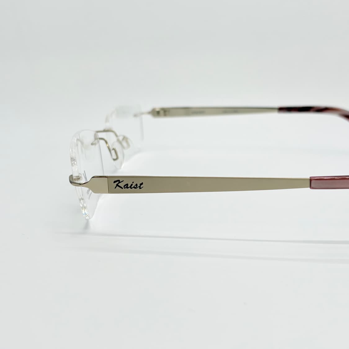 KAIST 골드 스퀘어 무테 빈티지안경 상품이미지4